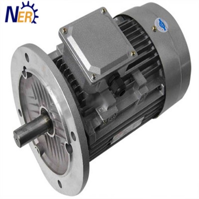 Electromagnetic brake electric motor rotor with B5 flange